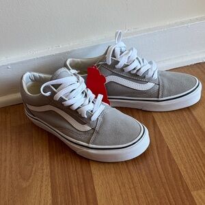 Vans Gray and White Sneakers